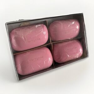 Vintage Bloomingdale's Bath Soaps Pink New Sealed In Original Box‎ Set Of 4